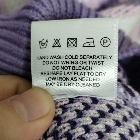 Steady Hands Sagittarius Cardigan Purple Pink White Women's Size Small / Medium - Picture 10 of 10